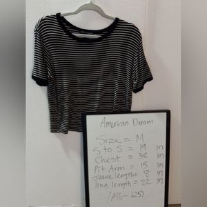 American Dream Woman Top tshirt Size M